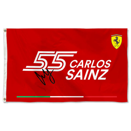 Fyon Carlos Sainz 55# Racing Flag  Indoor and Outdoor Banner