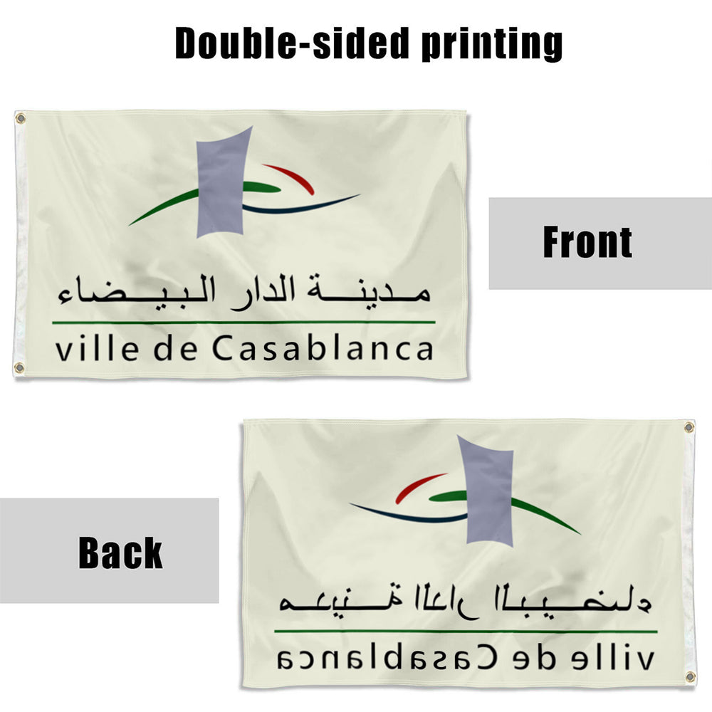 Fyon Casablanca, Morocco Flag Banner