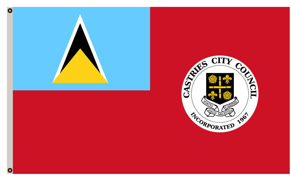 Fyon of  Castries flag St Lucia banner