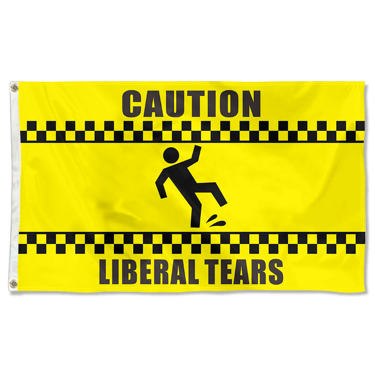 Fyon Caution Liberal Tears Flag  Indoor and Outdoor Banner