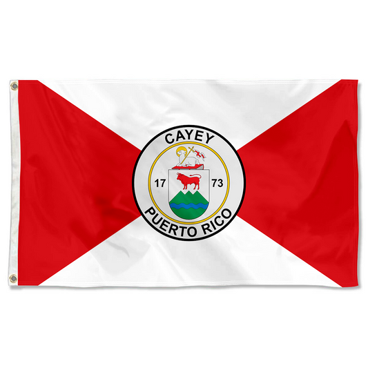 Fyon Cayey, Puerto Rico flag banner