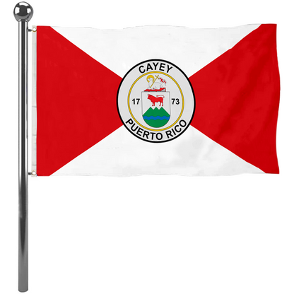Fyon Cayey, Puerto Rico flag banner