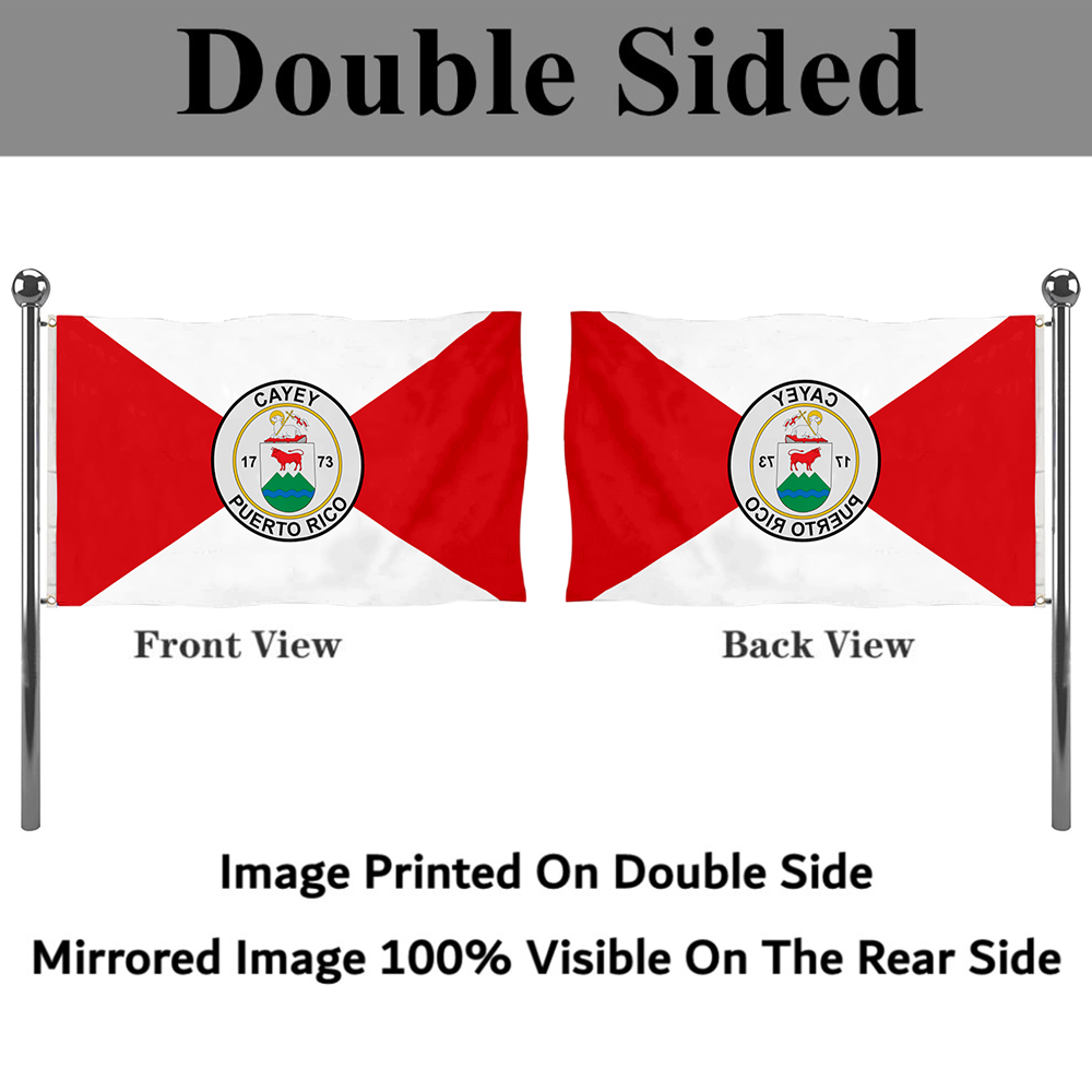 Fyon Cayey, Puerto Rico flag banner