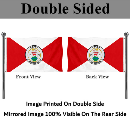 Fyon Cayey, Puerto Rico flag banner