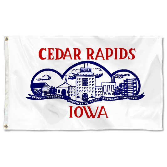 Fyon Cedar Rapids, Iowa flag (1962–2021) flag Banner