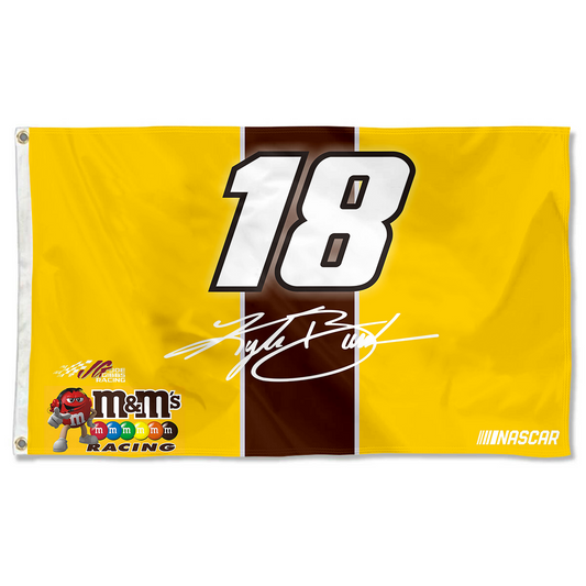 Fyon Checked Kyle Busch #18 Flag  Banner