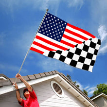 Fyon Checkered Nascar Racing Flag Indoor and Outdoor Banner