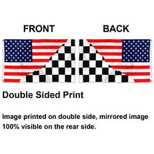 Fyon Checkered Nascar Racing Flag Indoor and Outdoor Banner