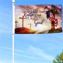 Fyon Christian Cross. Be Still And Know That I Am God Flag 41002 Indoor and outdoor banner