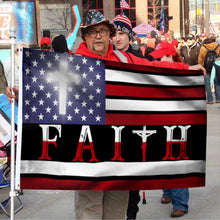 Fyon Christian Cross, Faith American Flag 41048 Indoor and outdoor banner