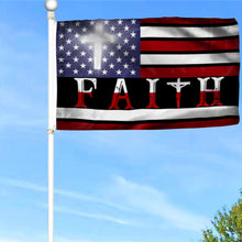 Fyon Christian Cross, Faith American Flag 41048 Indoor and outdoor banner