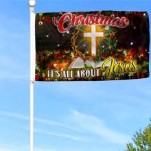 Fyon Christmas Jesus It’s All About Jesus Flag Banner 41004  Indoor and outdoor banner