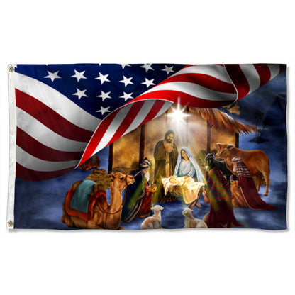Fyon Christmas Nativity Of Jesus Flag  41334 Indoor and outdoor banner