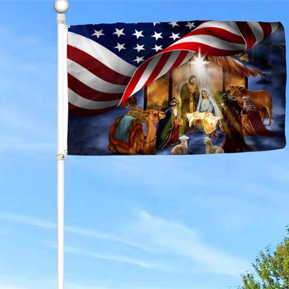 Fyon Christmas Nativity Of Jesus Flag  41334 Indoor and outdoor banner
