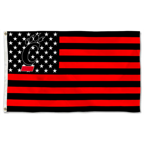 Fyon Cincinnati Bearcats Stars and Stripes Flag Banner