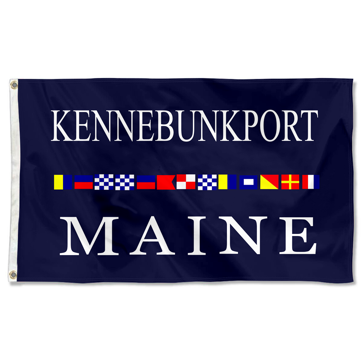 Fyon City of Kennebunkport, Maine flag Banner