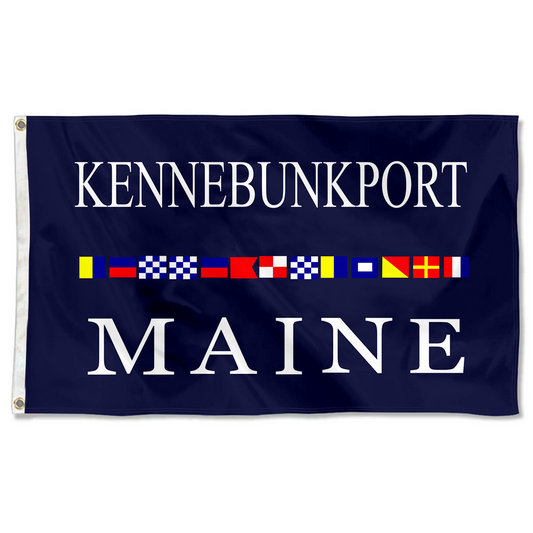 Fyon City of Kennebunkport, Maine flag Banner