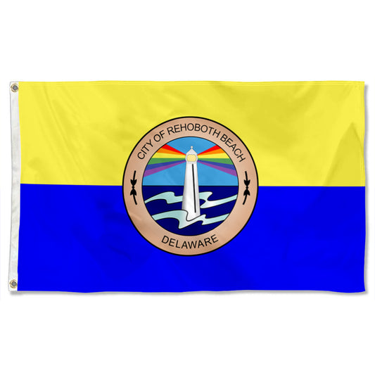 Fyon City of Rehoboth Beach Delaware Flag Banner