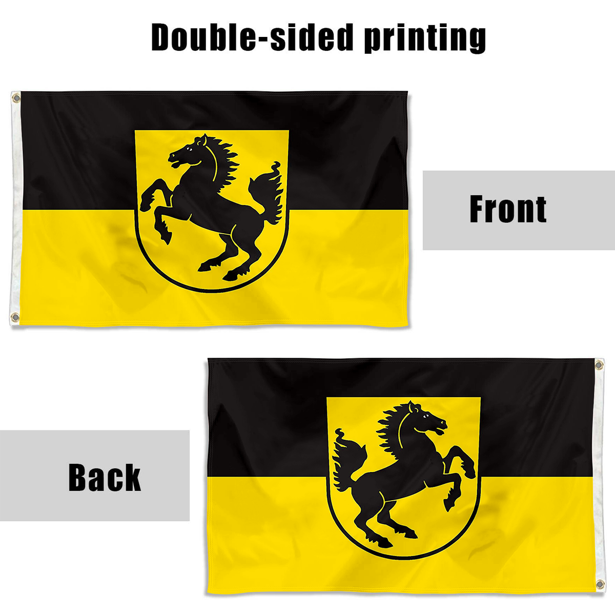 Fyon City of Stuttgart flag Indoor and outdoor banner