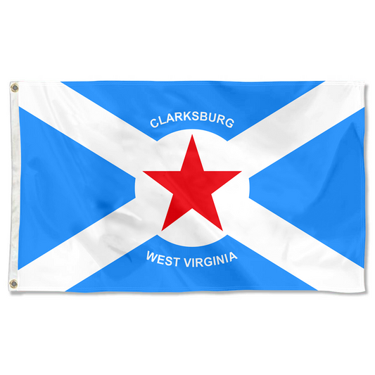 Fyon Clarksburg, West Virginia flag  Banner
