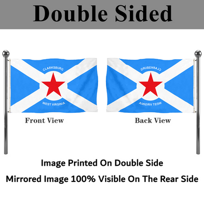 Fyon Clarksburg, West Virginia flag  Banner