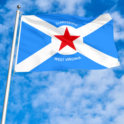 Fyon Clarksburg, West Virginia flag  Banner