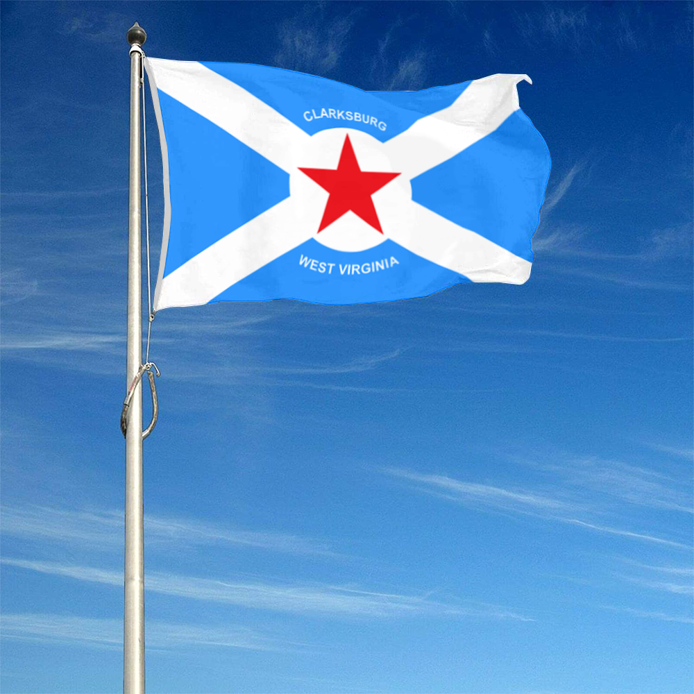 Fyon Clarksburg, West Virginia flag  Banner