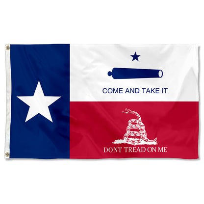 Fyon Come And Take It Don't Treadon me Flag Banner