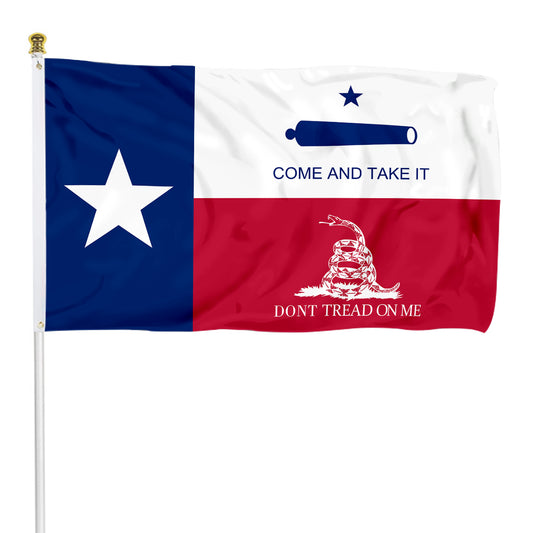 Fyon Come And Take It Don't Treadon me Flag Banner