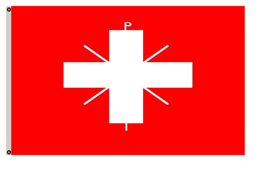 Conjectural Byzantine Flag in 395 AD landscape flag Indoor and outdoor banner