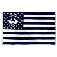 Fyon Connecticut Huskies Stars and Stripes Flag Banner