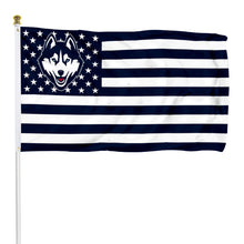 Fyon Connecticut Huskies Stars and Stripes Flag Banner