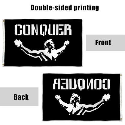 Fyon Conquer Pose Gym Flag Banner