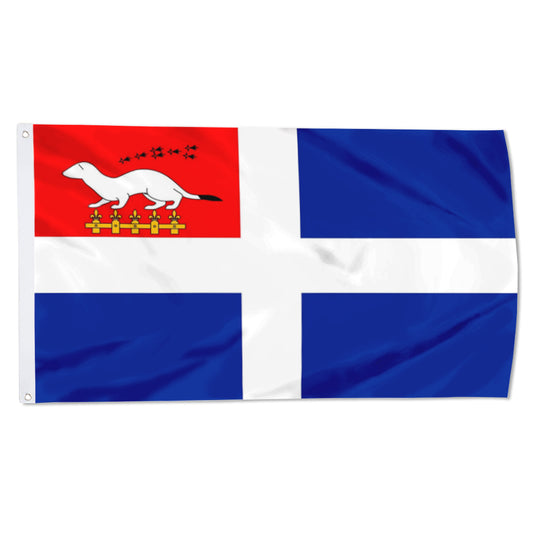 Fyon Contemporain de la Ville de Saint-Malo Bretagne Flag Banner