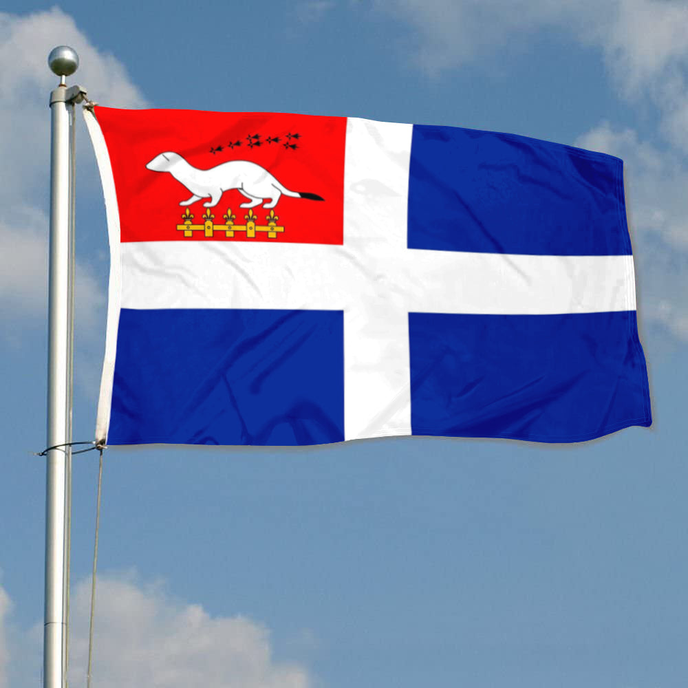 Fyon Contemporain de la Ville de Saint-Malo Bretagne Flag Banner