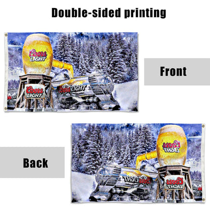 Fyon Coors Light Beer Flag Banner
