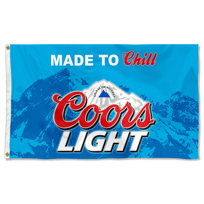 Fyon Coors light Made to Chill Beer Flag Indoor and Outdoor Banner