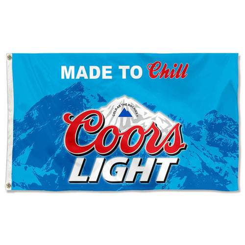 Fyon Coors light Made to Chill Beer Flag Indoor and Outdoor Banner