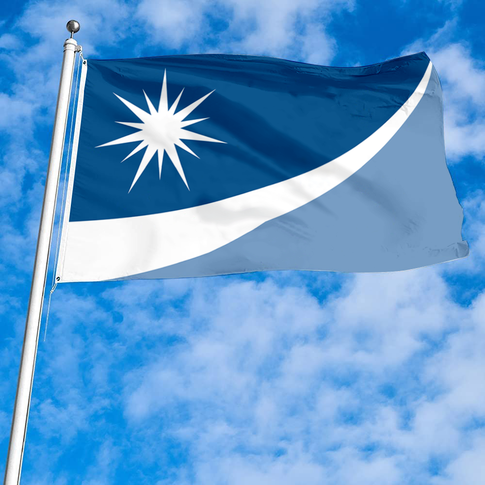 Fyon Crystal, Minnesota flag Banner