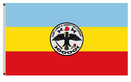 Fyon of Cundinamarca flag Colombia banner
