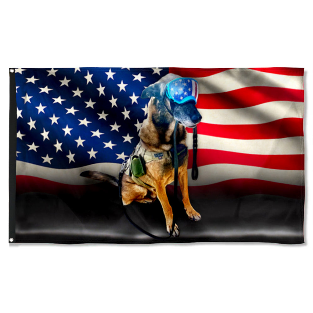 Fyon Custom Warrior Dog Flag 41408  Indoor and outdoor banner