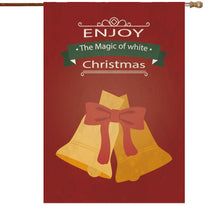 Fyon Merry Christmas Santa Claus Decorative Double Sided Vertical House Garden Flag 28x40inch --GF101808