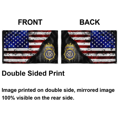 Fyon DEA STARS & STRIPES OUTDOOR FLAG Indoor and outdoor banner