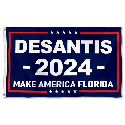 Fyon DESANTIS Make America Flordia 2024 Flag   Indoor and Outdoor Banner