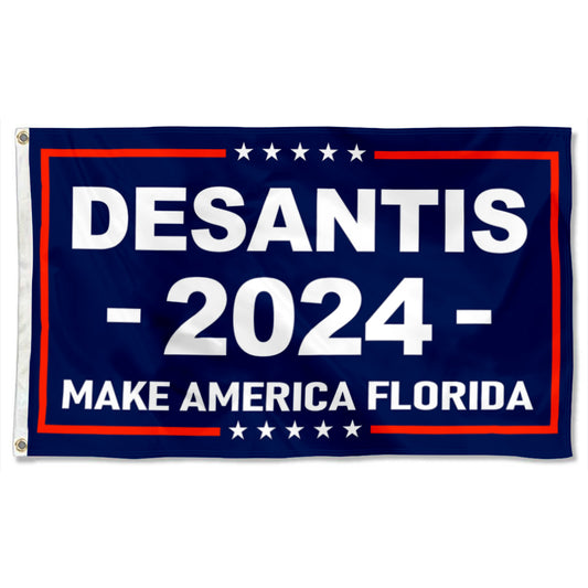 Fyon DESANTIS Make America Flordia 2024 Flag   Indoor and Outdoor Banner