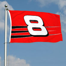 Fyon Dale Earnhardt Red #8 Dale Jr Nascar Flag Indoor and Outdoor Banner