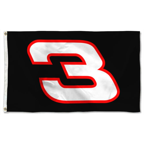 Fyon Dale Earnhardt No.3 Dale Jr Nascar Flag Indoor and Outdoor Banner