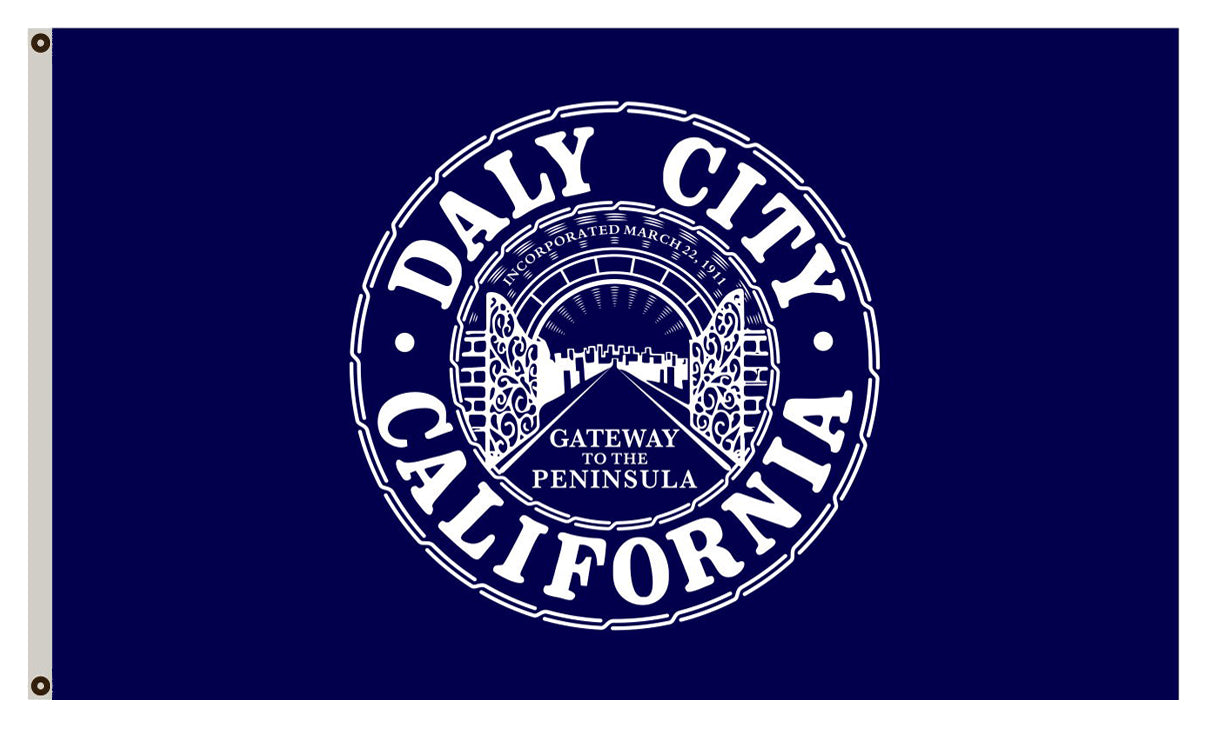 Fyon of Daly City flag, California banner