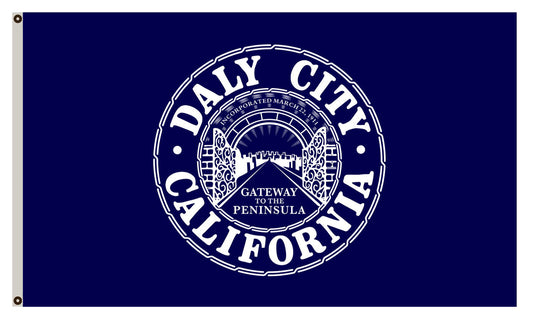 Fyon of Daly City flag, California banner