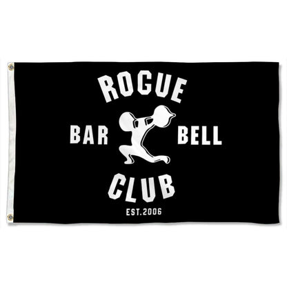 Fyon Daoops of Rogue Barbell Club Flag Black Gym Garage Fitness Flag Banner